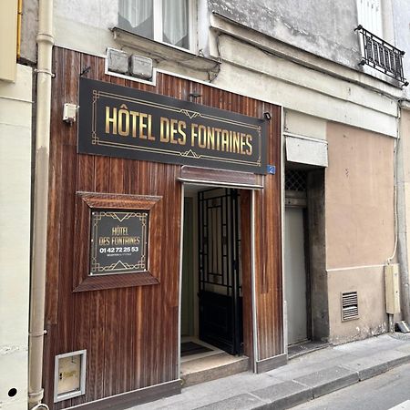 Hotel Des Fontaines Párizs Kültér fotó